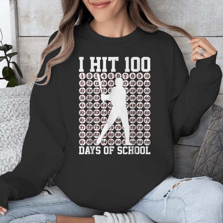 100 Days Of School Boys Kids 100th Day Balls For Baseball Unisex Sweatshirt
