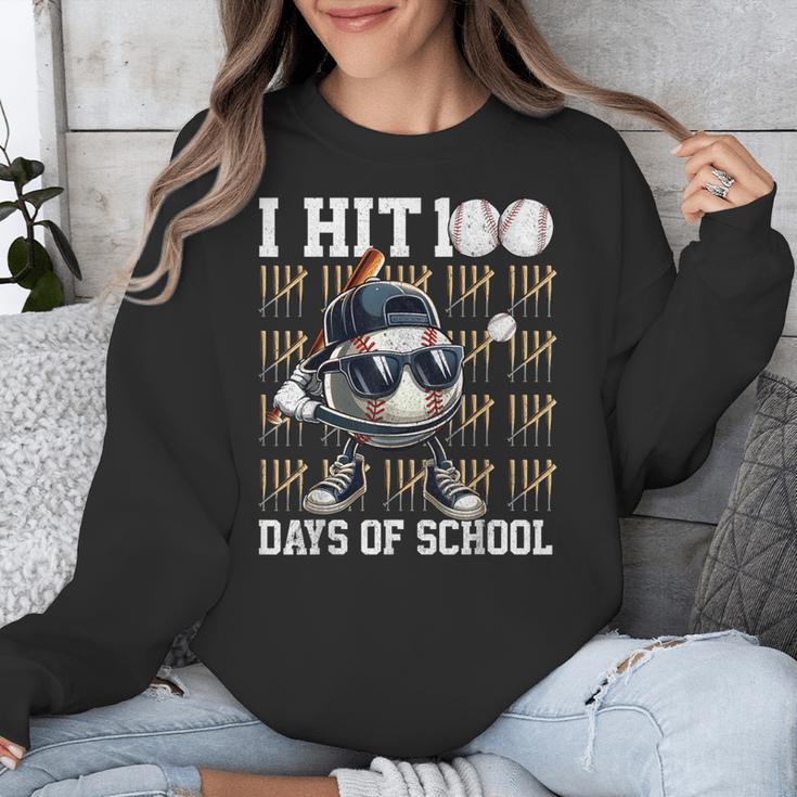 100 Days Of School Boys Kids 100th Day Balls Baseball Kids Unisex Sweatshirt 100 Days Of School Boys Kids 100th Day Balls Baseball Kids Unisex Sweatshirt