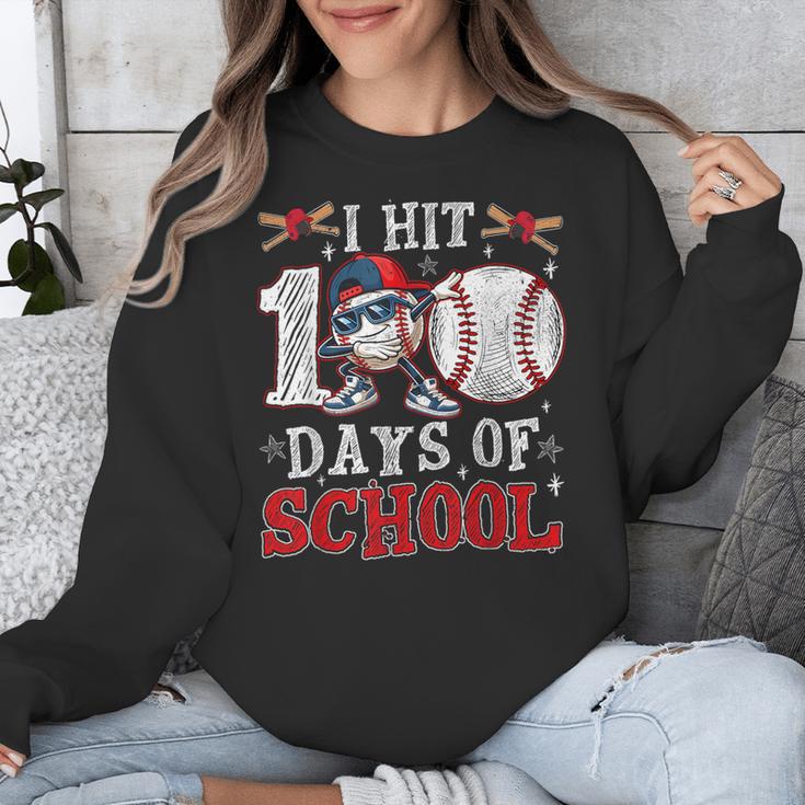 100 Days Of School Dabbing Baseball Hit Student Kids Boys Unisex Sweatshirt 100 Days Of School Dabbing Baseball Hit Student Kids Boys Unisex Sweatshirt