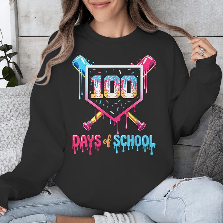 100 Days Of School Ice Cream Drip Baseball 100 Days Smarter Unisex Sweatshirt 100 Days Of School Ice Cream Drip Baseball 100 Days Smarter Unisex Sweatshirt