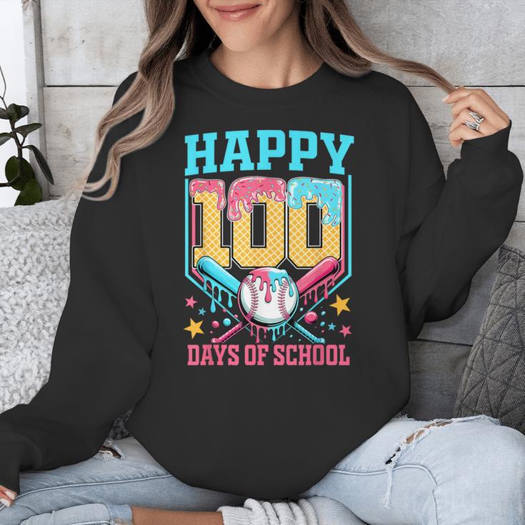 100 Days Of School Kids Baseball Drip 100th Day Of School Unisex Sweatshirt 100 Days Of School Kids Baseball Drip 100th Day Of School Unisex Sweatshirt
