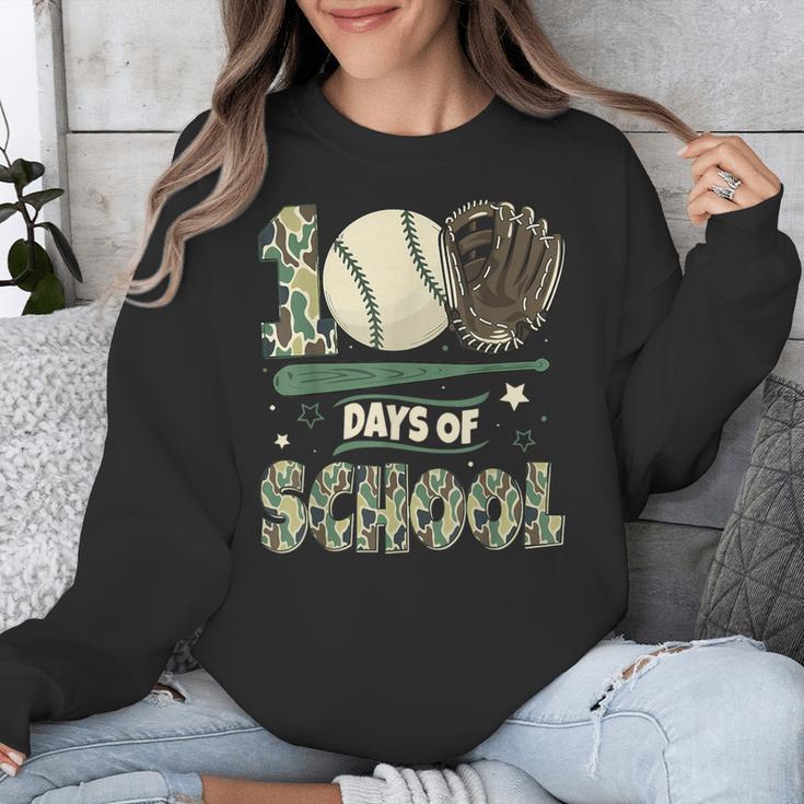 100 Days Of School Teacher Camo Baseball Boys Toddler Kids Unisex Sweatshirt 100 Days Of School Teacher Camo Baseball Boys Toddler Kids Unisex Sweatshirt