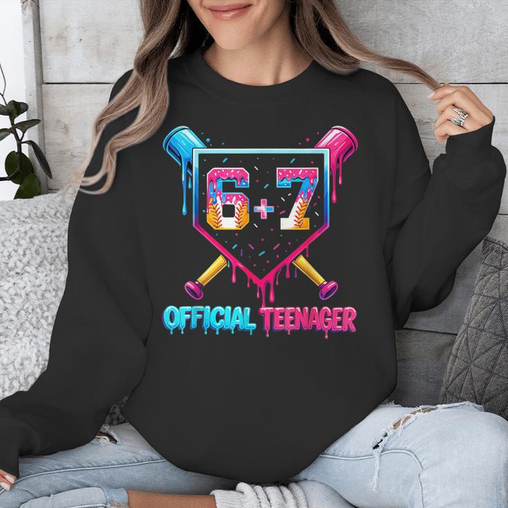 13th Birthday Official Teenager 67 Baseball Drip Boys Unisex Sweatshirt 13th Birthday Official Teenager 67 Baseball Drip Boys Unisex Sweatshirt