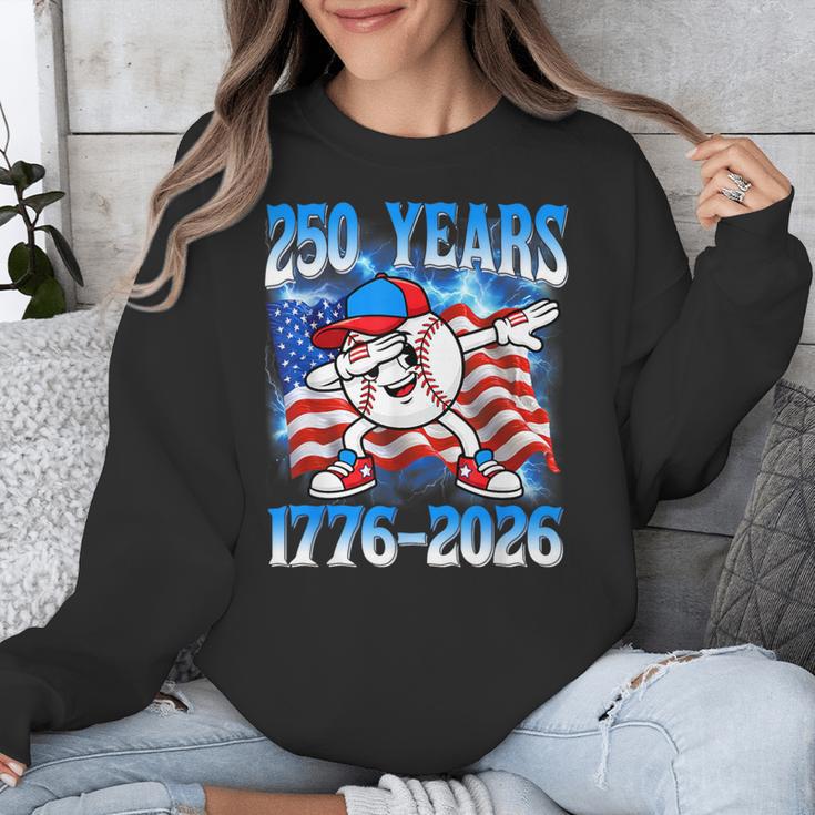 250 Years 1776 2026 250th Baseball American Flag 4th Of July Unisex Sweatshirt 250 Years 1776 2026 250th Baseball American Flag 4th Of July Unisex Sweatshirt