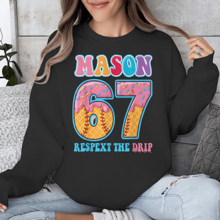 6 7 Mason Baseball Drip Number 67 Player Or 67th Birthday Unisex Sweatshirt 6 7 Mason Baseball Drip Number 67 Player Or 67th Birthday Unisex Sweatshirt