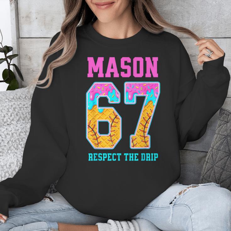 6 7 Mason Baseball Drip Unisex Sweatshirt 6 7 Mason Baseball Drip Unisex Sweatshirt