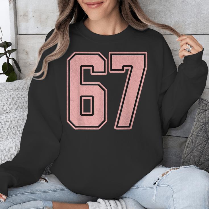6 7 Number 67 Baseball Meme Tee For Women Unisex Sweatshirt 6 7 Number 67 Baseball Meme Tee For Women Unisex Sweatshirt
