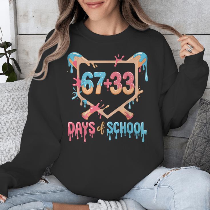 67 33 Days Of School Baseball Drip 100 Days Of School Unisex Sweatshirt 67 33 Days Of School Baseball Drip 100 Days Of School Unisex Sweatshirt