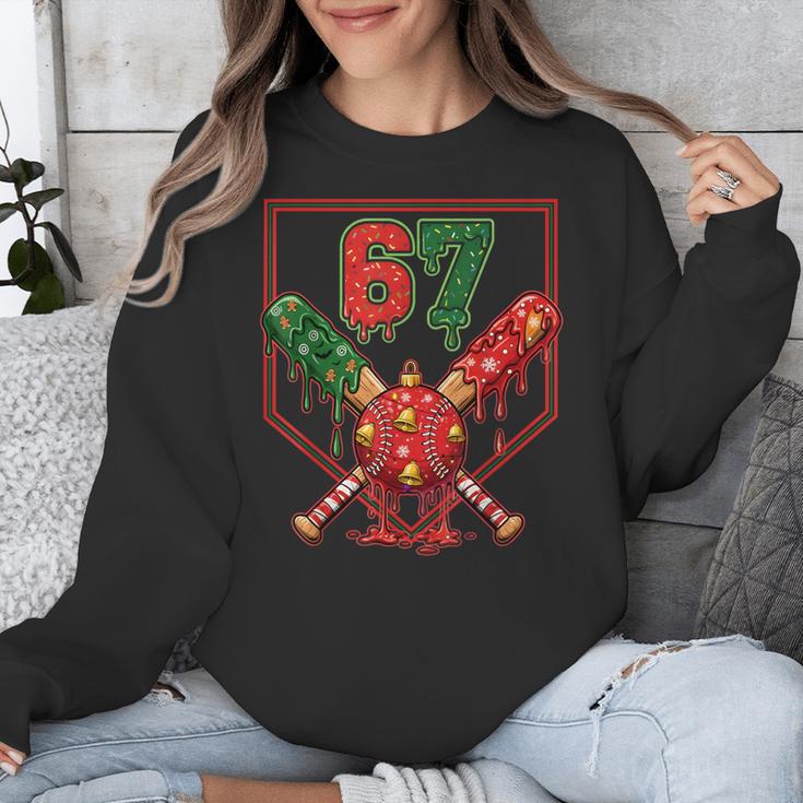 67 Baseball Drip Christmas Meme Six Seven Gen Alpha Slang Unisex Sweatshirt 67 Baseball Drip Christmas Meme Six Seven Gen Alpha Slang Unisex Sweatshirt