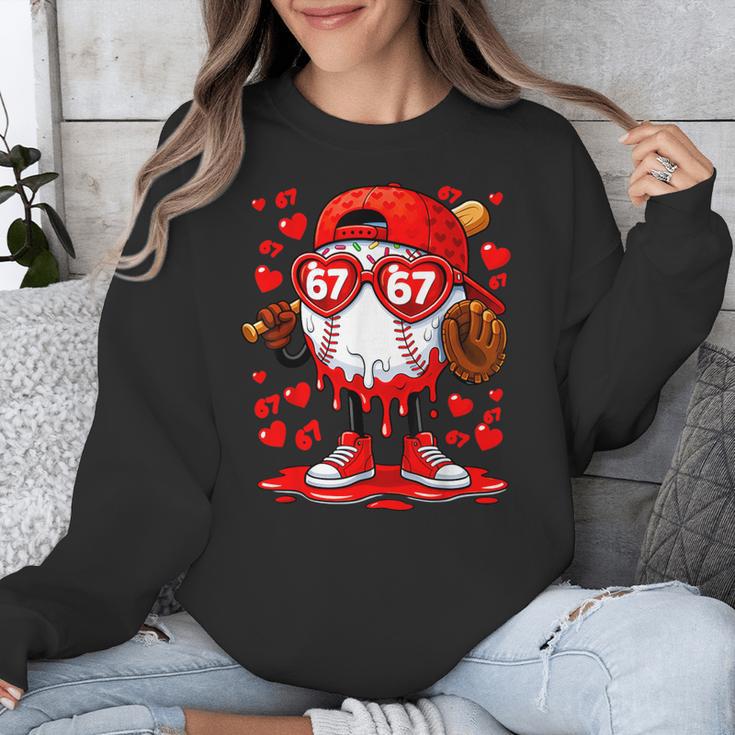 67 Baseball Drip Valentine's Day Unisex Sweatshirt 67 Baseball Drip Valentine's Day Unisex Sweatshirt