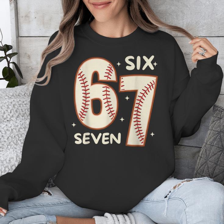 67 Baseball Six Seven 6 7 Meme Kids 67 Teen Boys 6-7 Unisex Sweatshirt 67 Baseball Six Seven 6 7 Meme Kids 67 Teen Boys 6-7 Unisex Sweatshirt