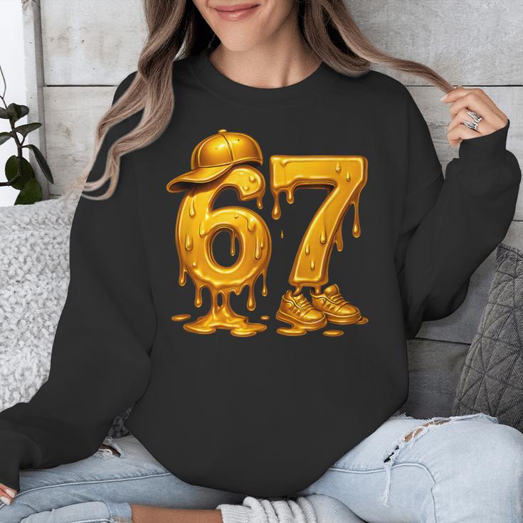 67 Brain Rot Meme Baseball Ice Cream Drip For Kids & Teens Unisex Sweatshirt 67 Brain Rot Meme Baseball Ice Cream Drip For Kids & Teens Unisex Sweatshirt