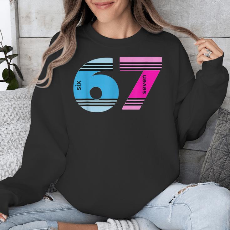 67 Crayon Cool Baseball Crayon 6 7 67 Unisex Sweatshirt