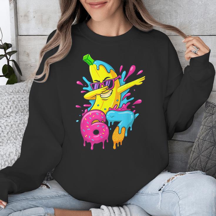 67 Dabbing Banana Baseball 6 7 Dripping Ice Cream Meme Unisex Sweatshirt 67 Dabbing Banana Baseball 6 7 Dripping Ice Cream Meme Unisex Sweatshirt