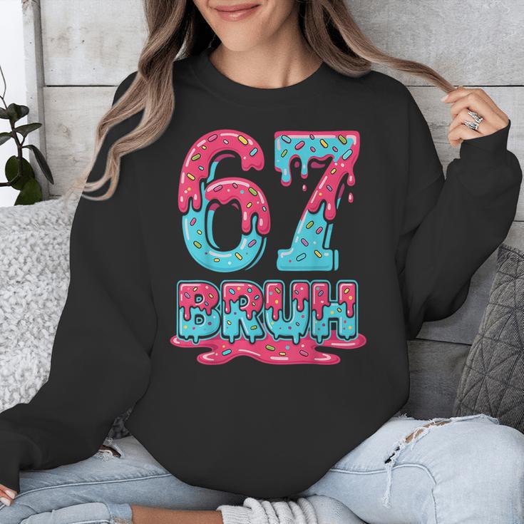 67 Ice Cream Drip Baseball For Men Women Kids Unisex Sweatshirt 67 Ice Cream Drip Baseball For Men Women Kids Unisex Sweatshirt