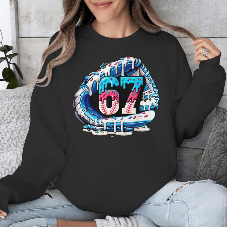 67 Meme Slang Baseball Glove Drip Ice Cream Six Seven 6 7 Unisex Sweatshirt 67 Meme Slang Baseball Glove Drip Ice Cream Six Seven 6 7 Unisex Sweatshirt