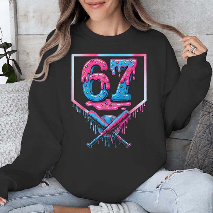 67 Six Seven Baseball Ice Cream Drip Cool Meme 67 Unisex Sweatshirt 67 Six Seven Baseball Ice Cream Drip Cool Meme 67 Unisex Sweatshirt