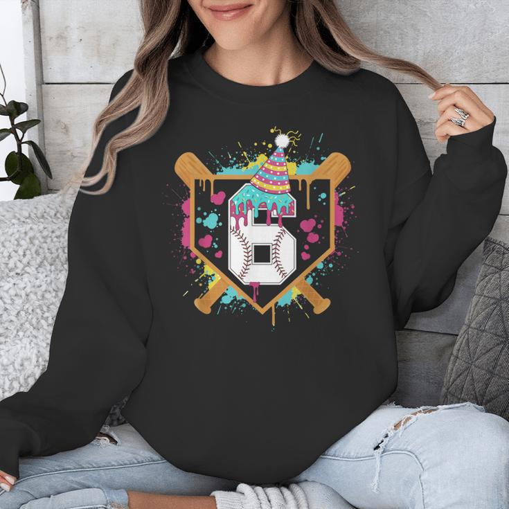 6th Birthday Baseball Drip Number 6 Year Old Birthday Boy Unisex Sweatshirt 6th Birthday Baseball Drip Number 6 Year Old Birthday Boy Unisex Sweatshirt