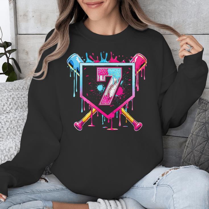 7th Birthday Boys Baseball Ice Cream Drip Boys Baseball Unisex Sweatshirt 7th Birthday Boys Baseball Ice Cream Drip Boys Baseball Unisex Sweatshirt