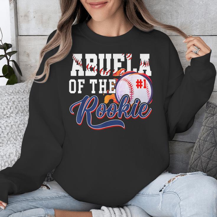 Abuela Rookie Of Year 1st Birthday Baseball Theme Matching Unisex Sweatshirt