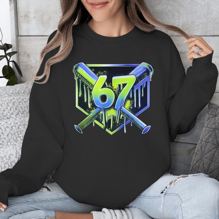 Awesome 67 Baseball Drip Effect Baseball 6-7 Meme Graphic Unisex Sweatshirt Awesome 67 Baseball Drip Effect Baseball 6-7 Meme Graphic Unisex Sweatshirt