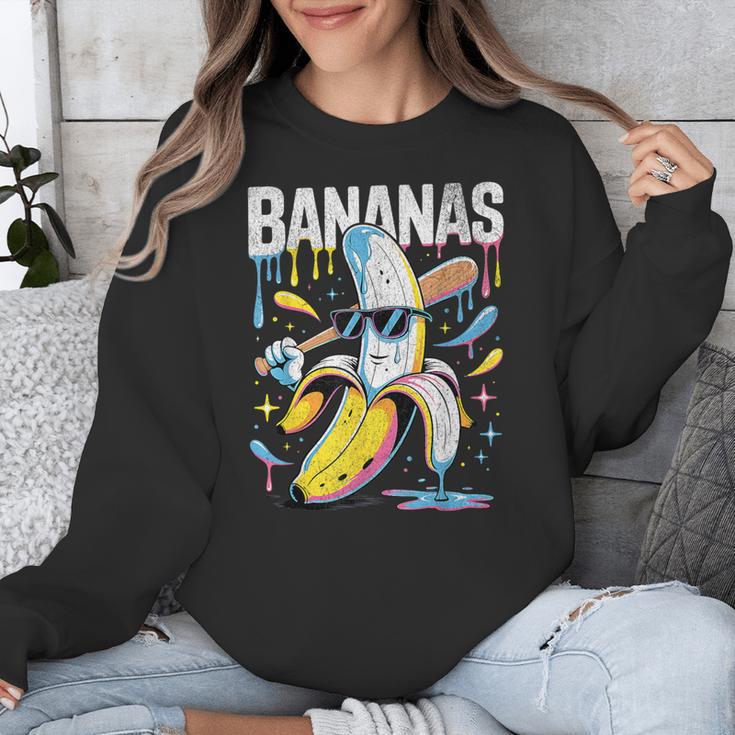 Banana Baseball Drip Kids Youth Boys Girls Sport Teens Unisex Sweatshirt