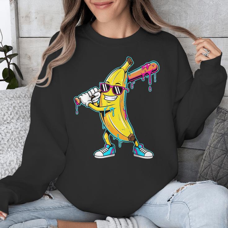 Banana Baseball Drip Kids Youth Boys Girls Unisex Sweatshirt Banana Baseball Drip Kids Youth Boys Girls Unisex Sweatshirt