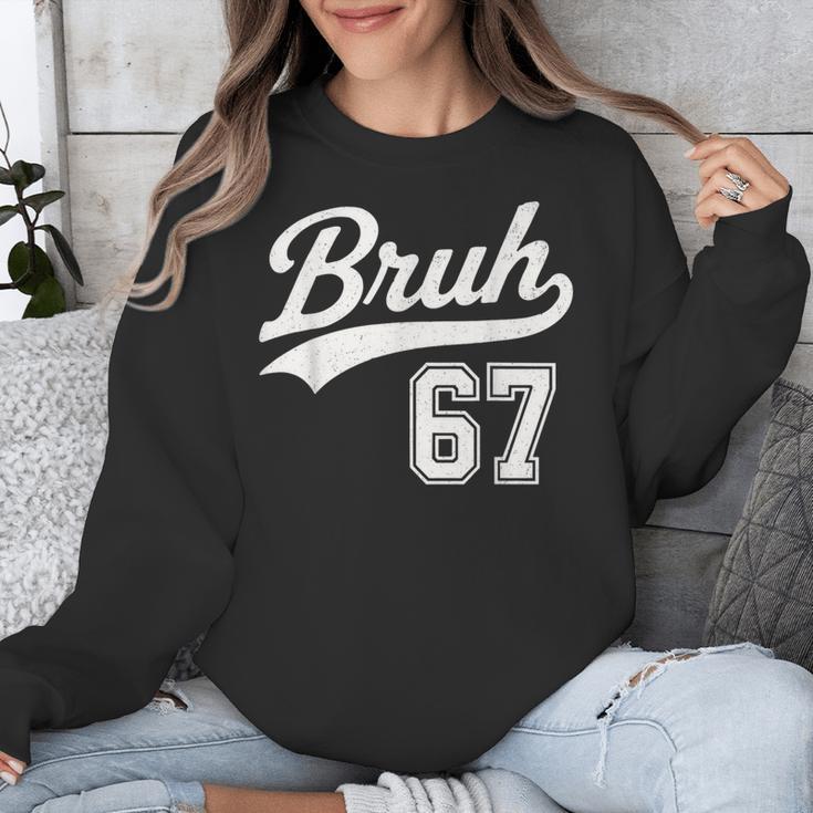 Baseball 6 7 Bruh Number 67 Six Seven Meme Boys Kids Unisex Sweatshirt Baseball 6 7 Bruh Number 67 Six Seven Meme Boys Kids Unisex Sweatshirt