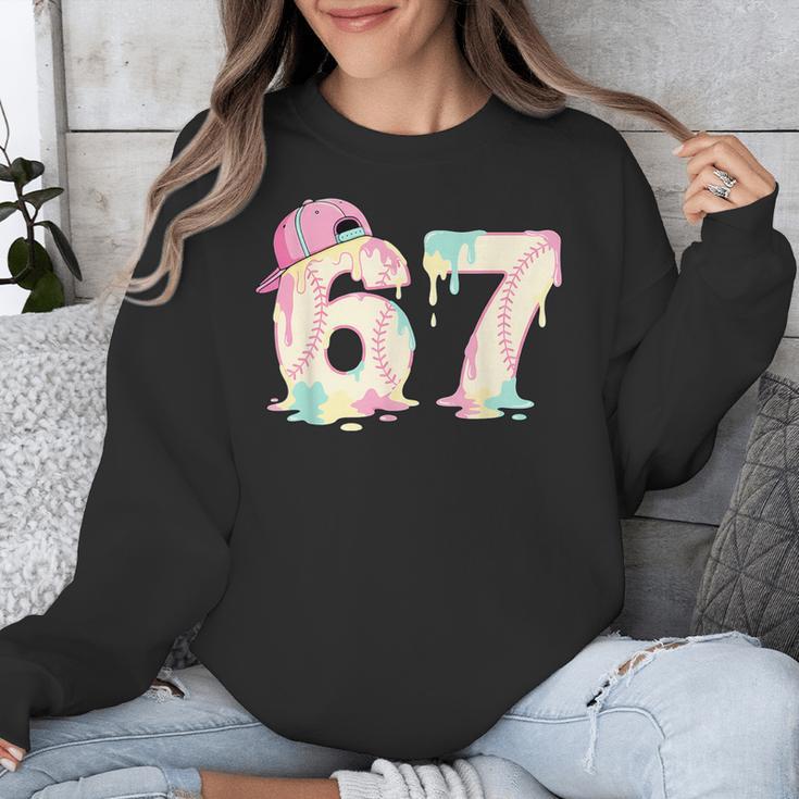 Baseball 67 Dripping Six Seven Drip Boys Gen Z Unisex Sweatshirt