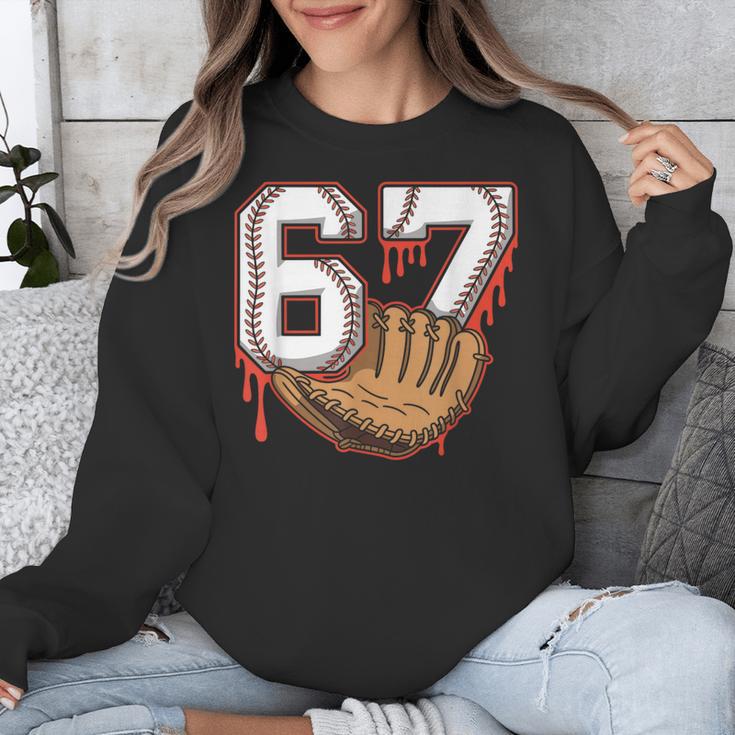 Baseball 67 Six Seven Alpha Slang 6 7 Meme Kids Teachers Boy Unisex Sweatshirt Baseball 67 Six Seven Alpha Slang 6 7 Meme Kids Teachers Boy Unisex Sweatshirt