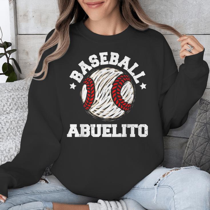 Baseball Abuelito Distressed Vintage Grandpa Game Day Unisex Sweatshirt Baseball Abuelito Distressed Vintage Grandpa Game Day Unisex Sweatshirt
