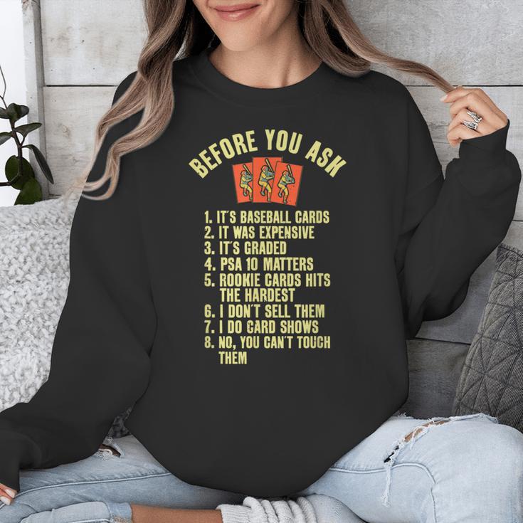 Baseball Card Collector Baseball Card Trading Unisex Sweatshirt