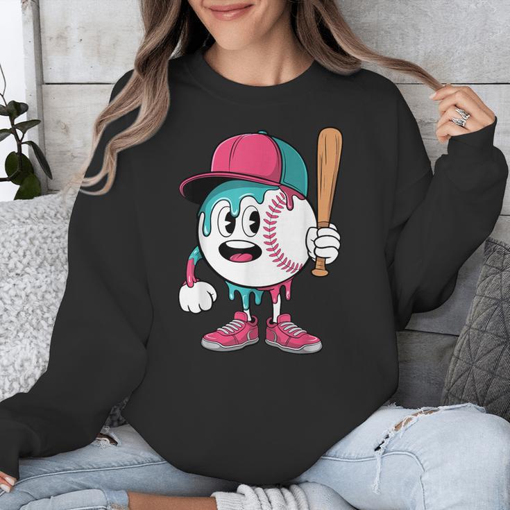 Baseball Drip Boys Ice Cream Youth Unisex Sweatshirt