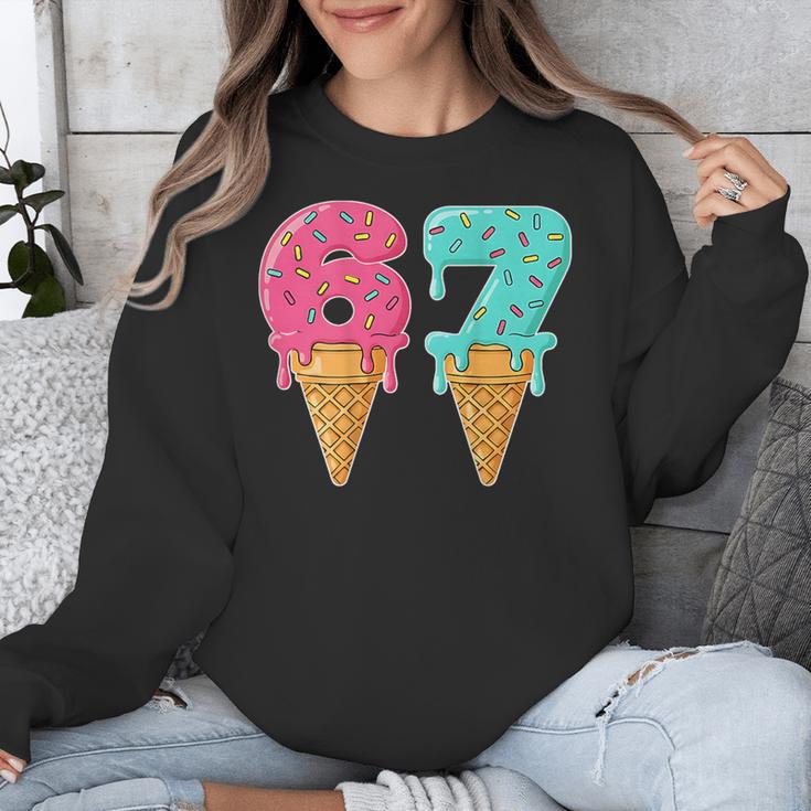 Baseball Drip Ice Cream 67 Baseball Unisex Sweatshirt Baseball Drip Ice Cream 67 Baseball Unisex Sweatshirt