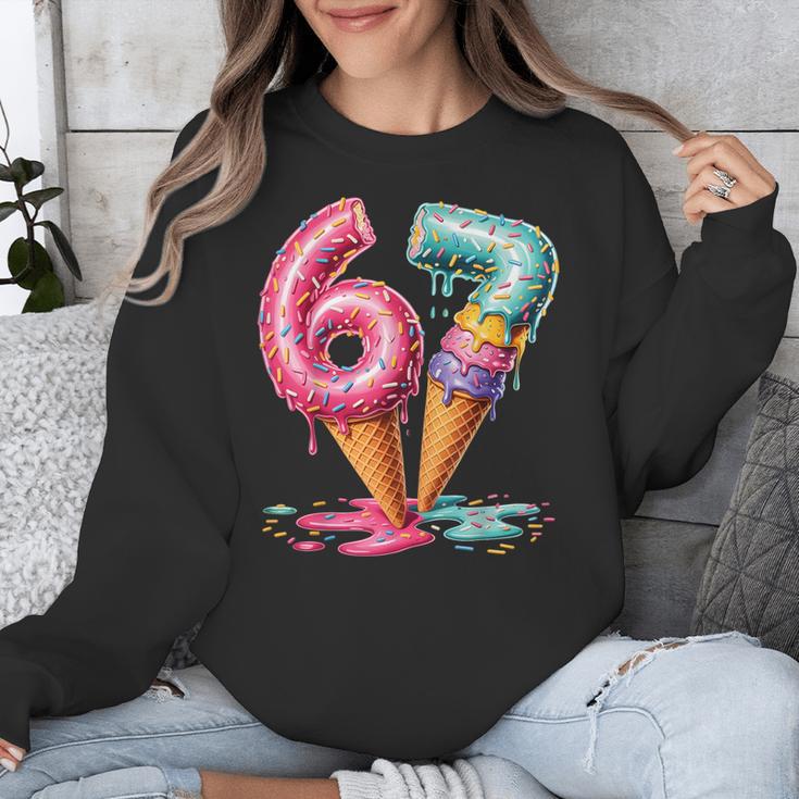 Baseball Drip Ice Cream 67 Unisex Sweatshirt Baseball Drip Ice Cream 67 Unisex Sweatshirt