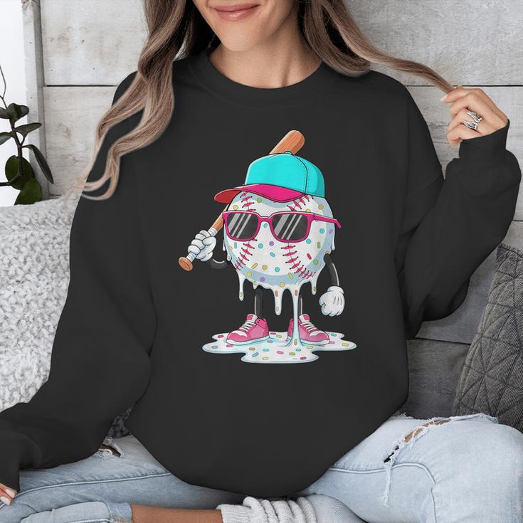 Baseball Drip Ice Cream Lifestyle Sprinkless Boy Kid Unisex Sweatshirt Baseball Drip Ice Cream Lifestyle Sprinkless Boy Kid Unisex Sweatshirt