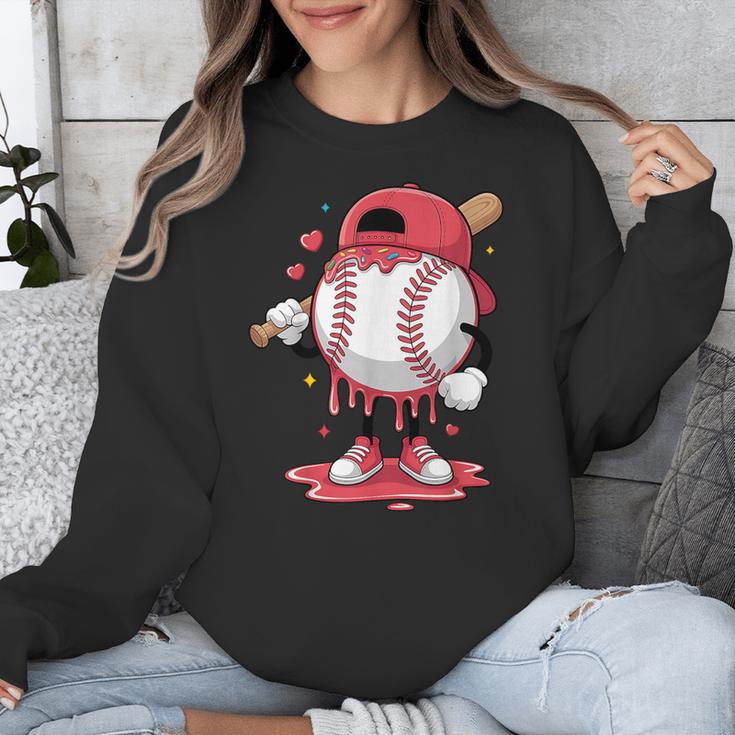 Baseball Drip Icecream Boy Kids Valentine Unisex Sweatshirt Baseball Drip Icecream Boy Kids Valentine Unisex Sweatshirt