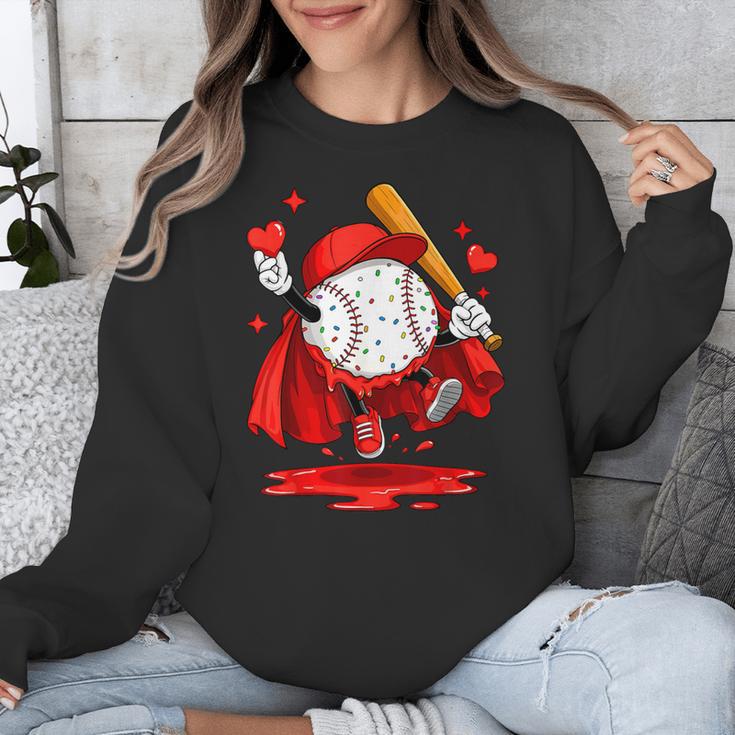 Baseball Drip Icecream Youth Boy Valentine Unisex Sweatshirt Baseball Drip Icecream Youth Boy Valentine Unisex Sweatshirt