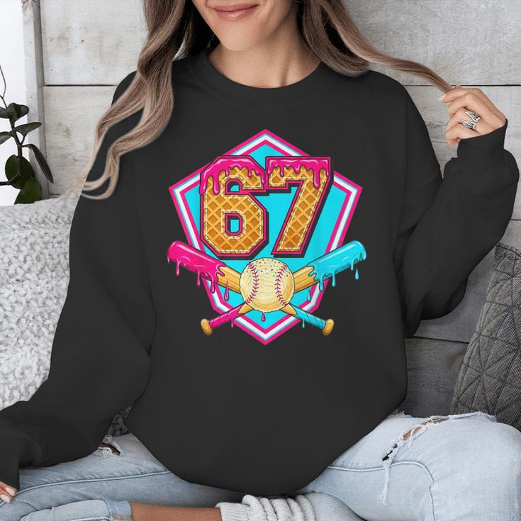 Baseball Drip Jersey Number 67 For Players & 67th Birthday Unisex Sweatshirt Baseball Drip Jersey Number 67 For Players & 67th Birthday Unisex Sweatshirt