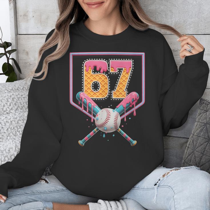 Baseball Drip Number 67 Fun Six Seven 6 7 Meme Unisex Sweatshirt Baseball Drip Number 67 Fun Six Seven 6 7 Meme Unisex Sweatshirt
