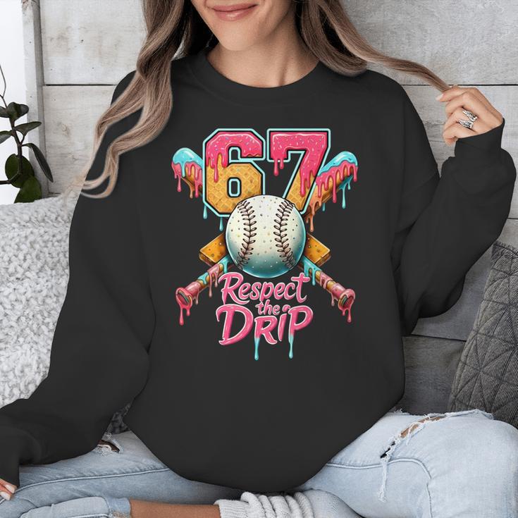 Baseball Drip Number 67 Player Sport For Men Women Kids Unisex Sweatshirt Baseball Drip Number 67 Player Sport For Men Women Kids Unisex Sweatshirt