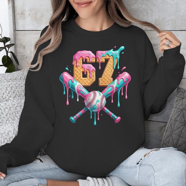 Baseball Drip Number 67 Player Unisex Sweatshirt