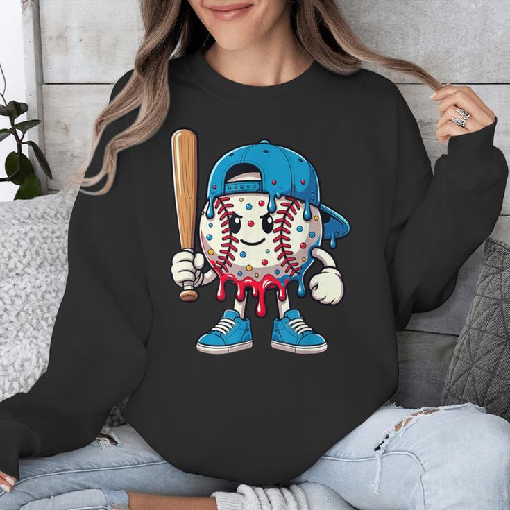 Baseball Drippy Style Apparel For Boys Youth Cool Baseball Unisex Sweatshirt Baseball Drippy Style Apparel For Boys Youth Cool Baseball Unisex Sweatshirt