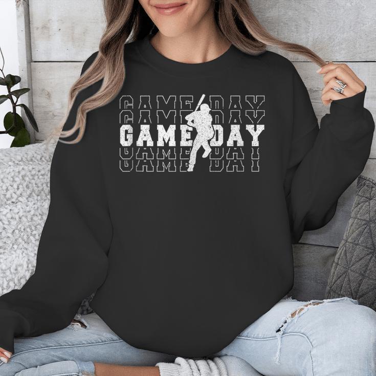 Baseball Game Day Team Sport Player Coach Batter Family Fans Unisex Sweatshirt