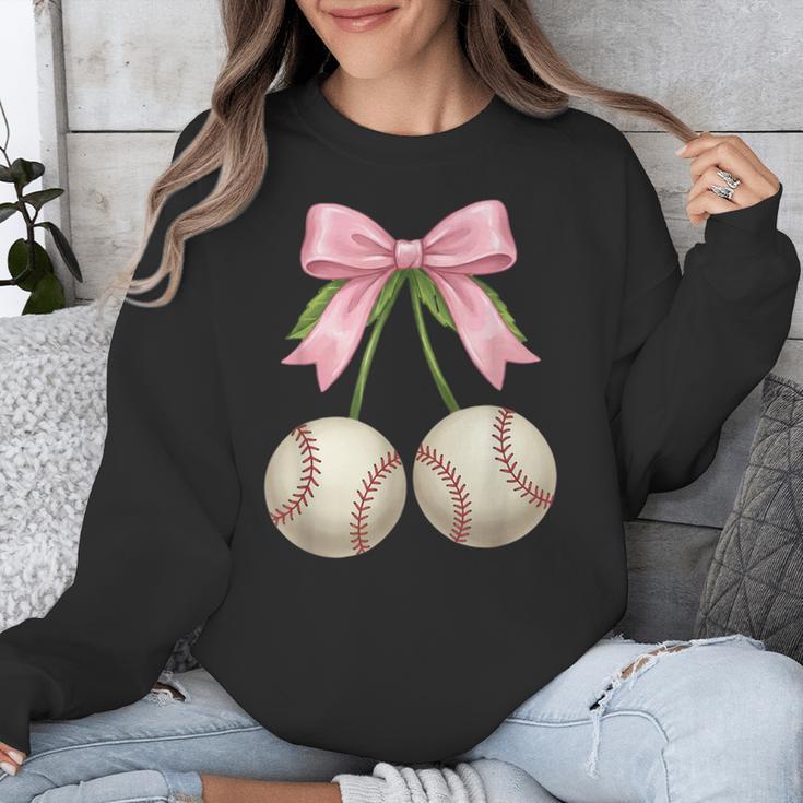 Baseball Girls Women Coquette Pink Bow Baseball Unisex Sweatshirt Baseball Girls Women Coquette Pink Bow Baseball Unisex Sweatshirt
