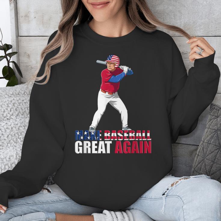Make Baseball Great Again Donald Trump Baseball Unisex Sweatshirt Make Baseball Great Again Donald Trump Baseball Unisex Sweatshirt
