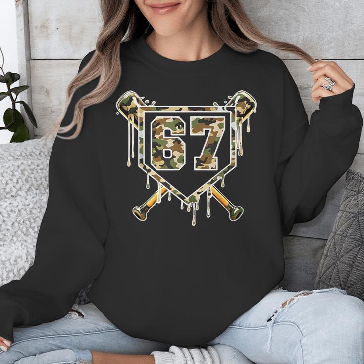 Baseball Ice Cream Drip 67 Camo Six Seven Meme Unisex Sweatshirt Baseball Ice Cream Drip 67 Camo Six Seven Meme Unisex Sweatshirt