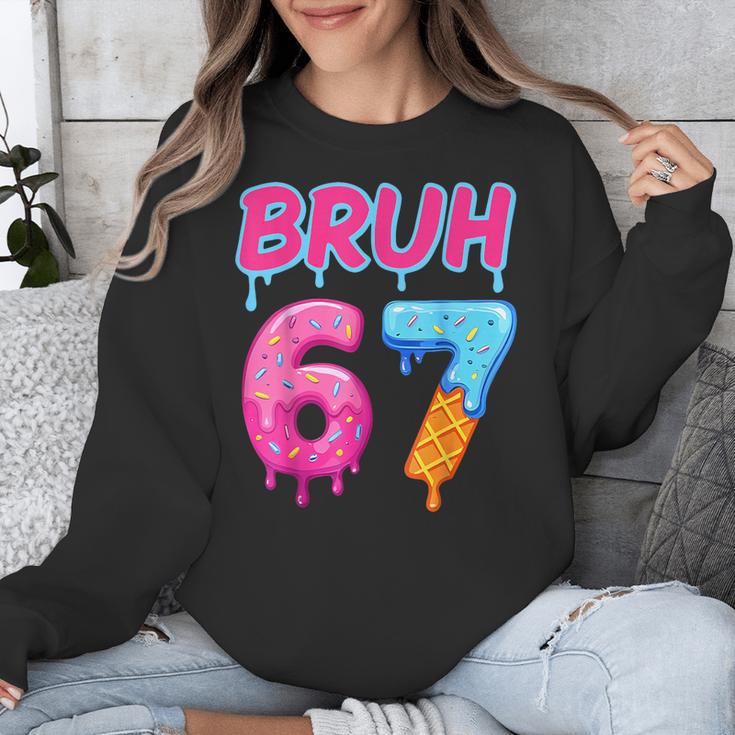 Baseball Ice Cream Drip Number 67 Player Or 67th Birthday Unisex Sweatshirt Baseball Ice Cream Drip Number 67 Player Or 67th Birthday Unisex Sweatshirt