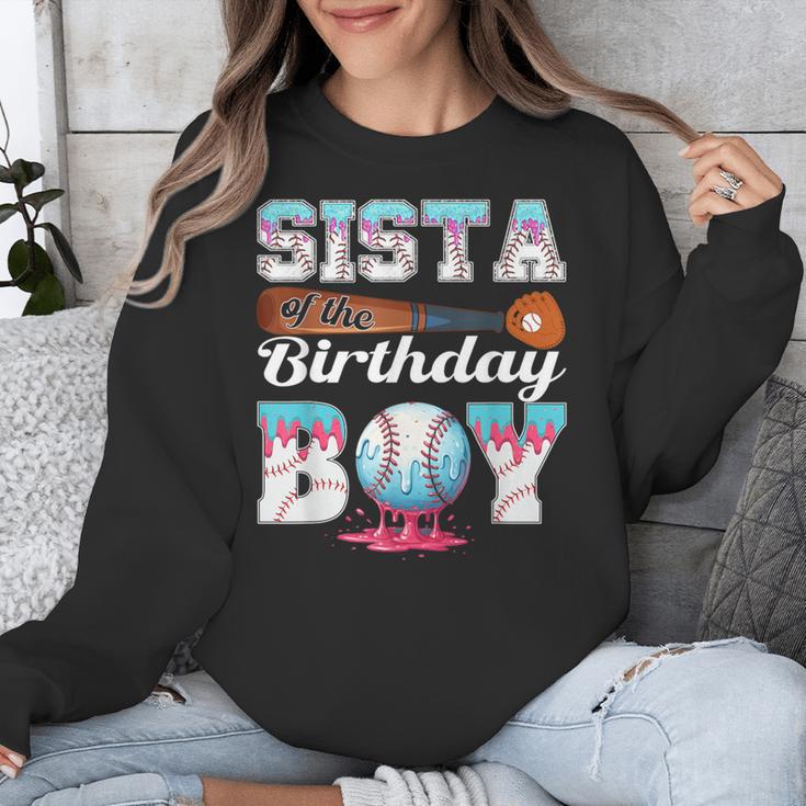 Baseball Ice Cream Drip Sista Of The Birthday Boy Unisex Sweatshirt Baseball Ice Cream Drip Sista Of The Birthday Boy Unisex Sweatshirt