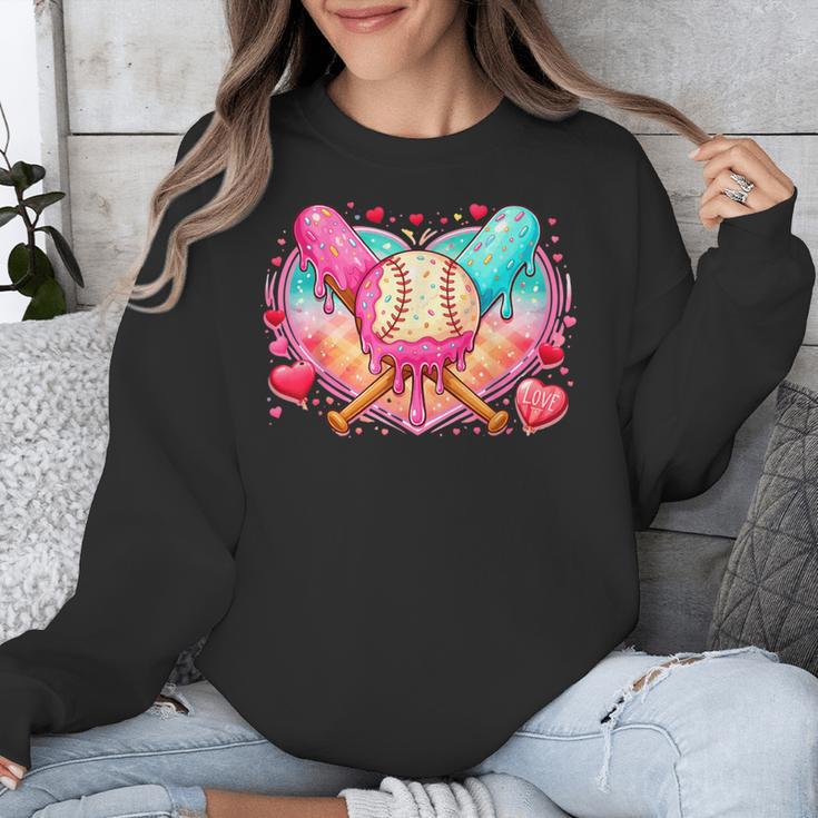 Baseball Ice Cream Drip Style Melt Ice Cream Youth Boys Unisex Sweatshirt Baseball Ice Cream Drip Style Melt Ice Cream Youth Boys Unisex Sweatshirt